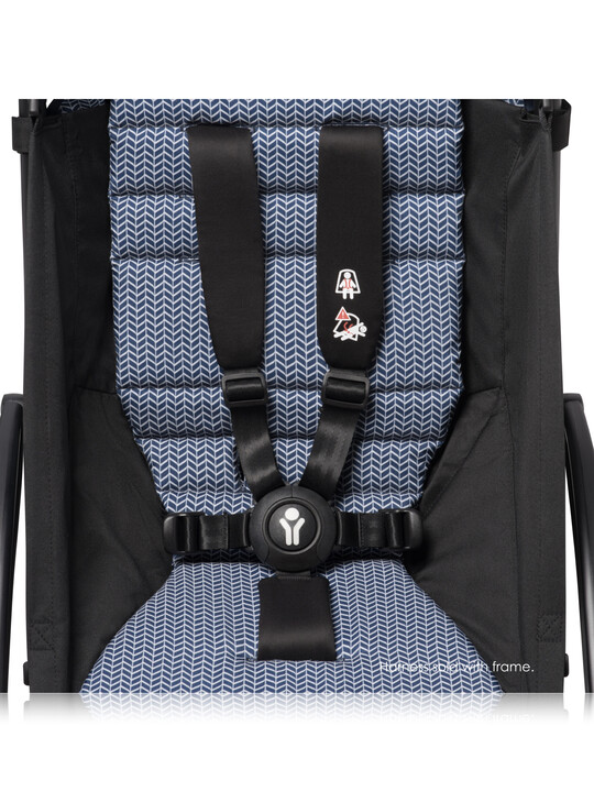 Babyzen YOYO2 Stroller Black Frame with Air France Blue 6+ Color Pack image number 5